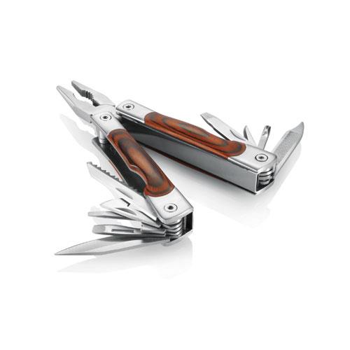 P120.369   Classic Multitool med tregrep &quot;Pakka&quot; 16 funksjoner